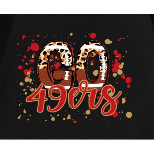 Leopard Football Go 49ers T-Shirt Leopard Football Go 49ers T-Shirt