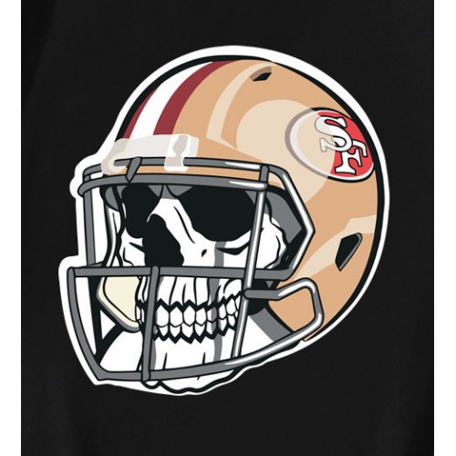 Skull Wear San Francisco 49ers Football Helmet T-Shirt Skull Wear San Francisco 49ers Football Helmet T-Shirt