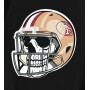 Skull Wear San Francisco 49ers Football Helmet T-Shirt Skull Wear San Francisco 49ers Football Helmet T-Shirt