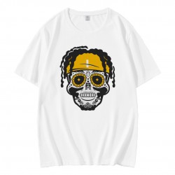 Justin Fields Skull Pittsburgh Steelers T-Shirt Justin Fields Skull Pittsburgh Steelers T-Shirt