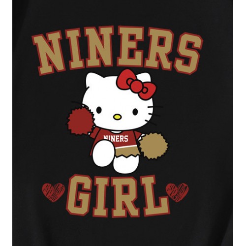 Kitty Niners Girl San Francisco 49ers T-Shirt Kitty Niners Girl San Francisco 49ers T-Shirt