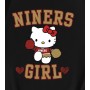 Kitty Niners Girl San Francisco 49ers T-Shirt Kitty Niners Girl San Francisco 49ers T-Shirt
