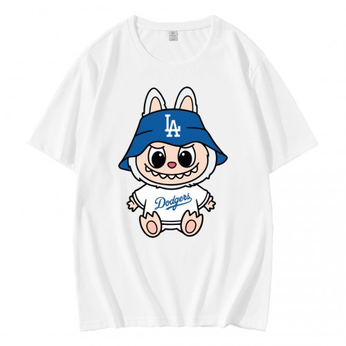 Los Angeles Dodgers Labubu Baseball T-Shirt Los Angeles Dodgers Labubu Baseball T-Shirt