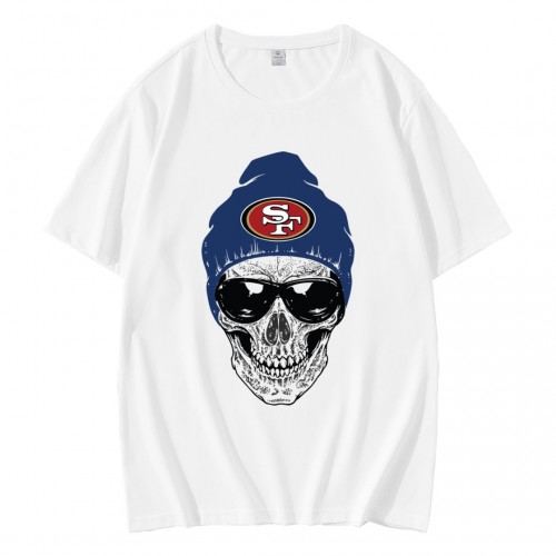 Horror Skull San Francisco 49ers T-Shirt Horror Skull San Francisco 49ers T-Shirt