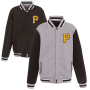 Pittsburgh Pirates JH Design Reversible Fleece Full-Snap Jacket Pittsburgh Pirates JH Design Reversible Fleece Full-Snap Jacket