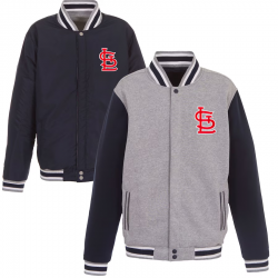 St. Louis Cardinals JH Design Reversible Fleece Full-Snap Jacket