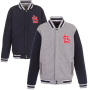 St. Louis Cardinals JH Design Reversible Fleece Full-Snap Jacket St. Louis Cardinals JH Design Reversible Fleece Full-Snap Jacket