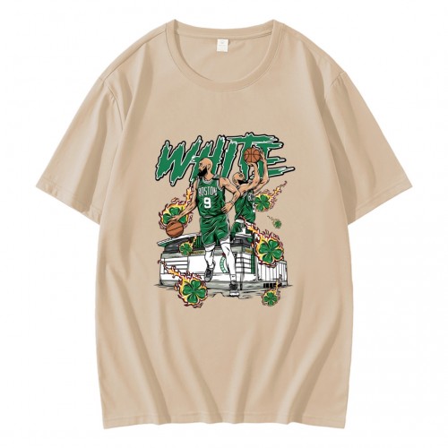 Boston Celtics White NBA Basketball Player T-Shirt