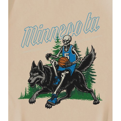 Minnesota Basketball Skeleton T-Shirt