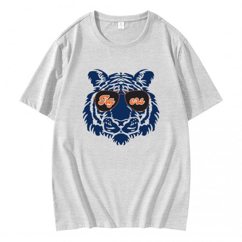 Tigers Glasses Baseball Detroit T-Shirt