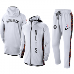 Brooklyn Nets Nike 2019/20 Showtime Full-Zip Therma Flex Performance Hoodie