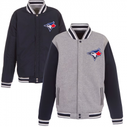 Toronto Blue Jays JH Design Reversible Fleece Full-Snap Jacket