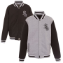 Chicago White Sox JH Design Reversible Fleece Full-Snap Jacket Chicago White Sox JH Design Reversible Fleece Full-Snap Jacket