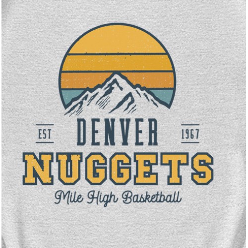 Retro Denver Nuggets Mile High Basketball T-Shirt