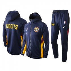 Denver Nuggets Nike 2019/20 Showtime Full-Zip Therma Flex Performance Hoodie
