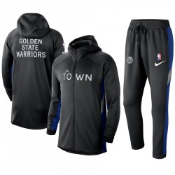 Golden State Warriors Nike 2019/20 Showtime Full-Zip Therma Flex Performance Hoodie