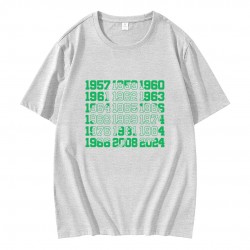 Boston Basketball Championship Dates Shamrock T-Shirt