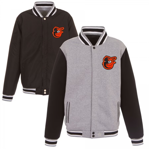 Baltimore Orioles JH Design Reversible Fleece Full-Snap Jacket Baltimore Orioles JH Design Reversible Fleece Full-Snap Jacket
