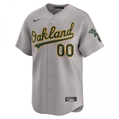 Oakland Athletics Nike Away Limited Custom Jersey - Gray Oakland Athletics Nike Away Limited Custom Jersey - Gray