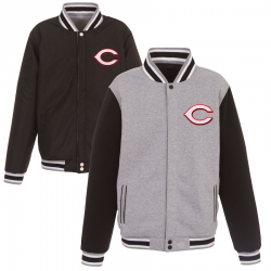 Cincinnati Reds JH Design Reversible Fleece Full-Snap Jacket