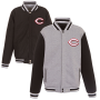 Cincinnati Reds JH Design Reversible Fleece Full-Snap Jacket Cincinnati Reds JH Design Reversible Fleece Full-Snap Jacket
