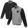 Miami Marlins JH Design Reversible Fleece Full-Snap Jacket Miami Marlins JH Design Reversible Fleece Full-Snap Jacket