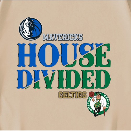 House Divided Boston Celtics vs Dallas Mavericks T-Shirt