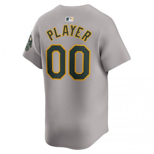 Oakland Athletics Nike Away Limited Custom Jersey - Gray Oakland Athletics Nike Away Limited Custom Jersey - Gray