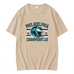 Glitter Philadelphia 2025 Champions LIX Football Helmet T-Shirt Glitter Philadelphia 2025 Champions LIX Football Helmet T-Shirt