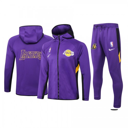 Los Angeles Lakers Nike 2019/20 Earned Edition Showtime Full-Zip Performance Hoodie Los Angeles Lakers Nike 2019/20 Earned Edition Showtime Full-Zip Performance Hoodie