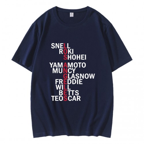 Los Angeles Dodgers Baseball Player Names 2025 T-Shirt