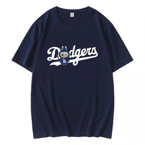 Funny Labubu Los Angeles Dodgers Baseball T-Shirt