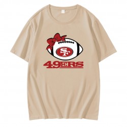 San Francisco 49ers Football Bow Tie T-Shirt