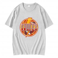 Retro NFL Chiefs Football Lightning Bolt T-Shirt
