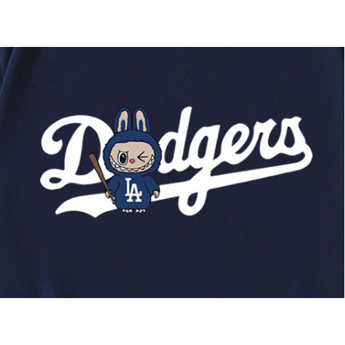 Funny Labubu Los Angeles Dodgers Baseball T-Shirt