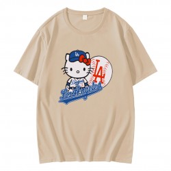 Funny Hello Kitty LA Dodgers Baseball T-Shirt Funny Hello Kitty LA Dodgers Baseball T-Shirt