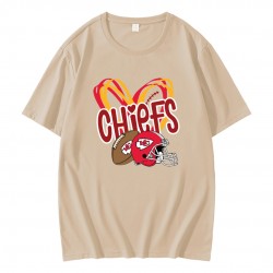 Kansas City Chiefs Football Heart Helmet T-Shirt