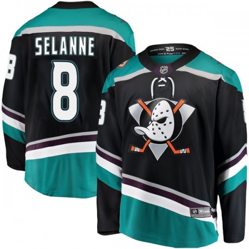 Anaheim Ducks Teemu Selanne Green Alternate Premium Jersey Anaheim Ducks Teemu Selanne Green Alternate Premium Jersey