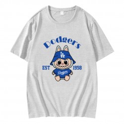 Labubu Los Angeles Dodgers Softball EST 1958 T-Shirt Labubu Los Angeles Dodgers Softball EST 1958 T-Shirt