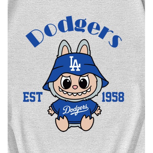 Labubu Los Angeles Dodgers Softball EST 1958 T-Shirt