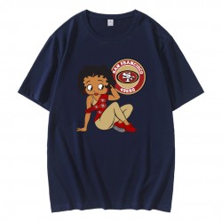 Betty Boop San Francisco 49ers Logo T-Shirt Betty Boop San Francisco 49ers Logo T-Shirt