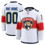 Florida Panthers Away Authentic Custom Jersey - White