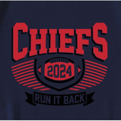 Football Chiefs 2024 Run It Back T-Shirt Football Chiefs 2024 Run It Back T-Shirt