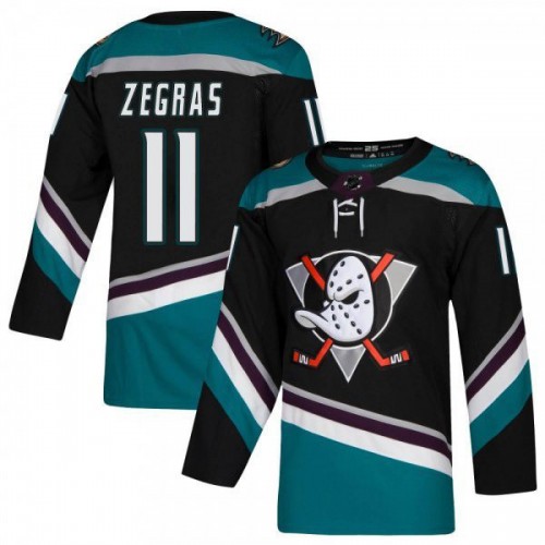 Anaheim Ducks Trevor Zegras Green Alternate Premium Jersey Anaheim Ducks Trevor Zegras Green Alternate Premium Jersey