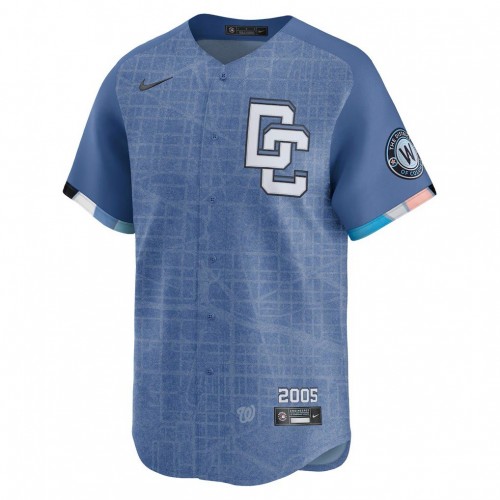 CJ Abrams Washington Nationals Nike 2025 City Connect Limited Jersey - Blue CJ Abrams Washington Nationals Nike 2025 City Connect Limited Jersey - Blue