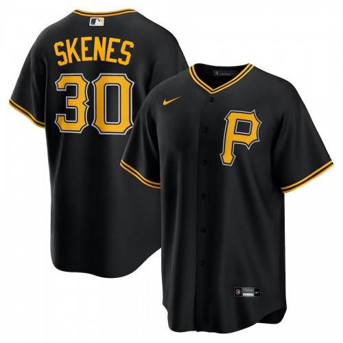 Pittsburgh Pirates Paul Skenes Nike Black Alternate Replica Player Jersey Pittsburgh Pirates Paul Skenes Nike Black Alternate Replica Player Jersey