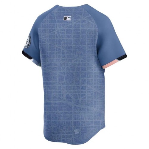 MLB Washington Nationals Nike 2025 City Connect Limited Blank Jersey - Blue