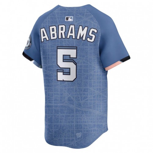 CJ Abrams Washington Nationals Nike 2025 City Connect Limited Jersey - Blue CJ Abrams Washington Nationals Nike 2025 City Connect Limited Jersey - Blue