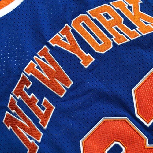 Patrick Ewing New York Knicks Blue 1985-86 Hardwood Classics Swingman Jersey