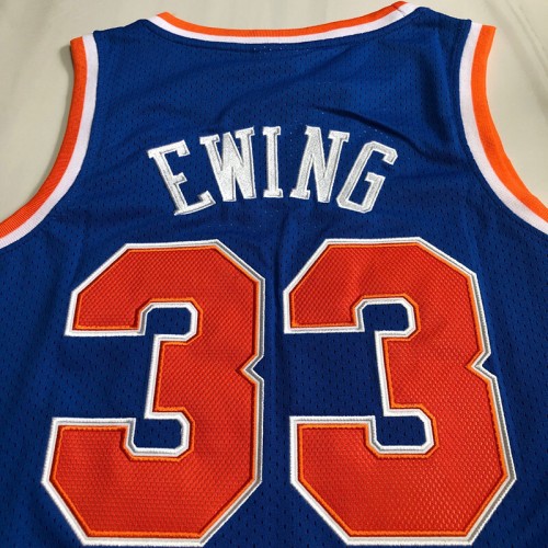 Patrick Ewing New York Knicks Blue 1985-86 Hardwood Classics Swingman Jersey